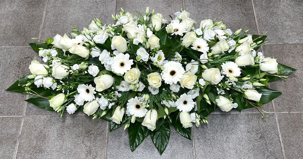 Bloemenpantheon (Delicaat bloemstuk, Witte, Selecteer een tekst uit de lijst)