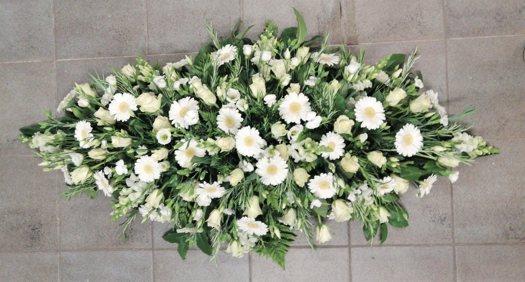 Jardin du souvenir (Composition délicate, Blanc, Selectionner un texte dans la liste)